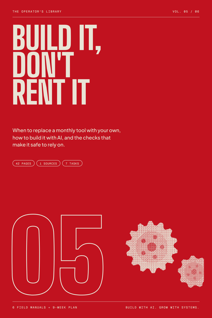 Build It, Don't Rent It cover